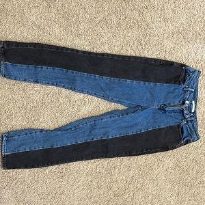 PACSUN 2022 colorblock straight leg jeans